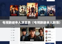 电视剧继承人演员表（电视剧继承人剧情）