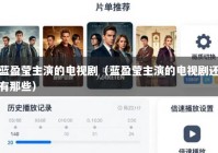 蓝盈莹主演的电视剧（蓝盈莹主演的电视剧还有那些）