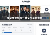 文交所导航网（文交所是啥意思）