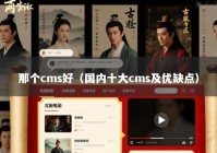 那个cms好（国内十大cms及优缺点）