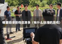 哪里动漫游戏资源多（有什么动漫的游戏）