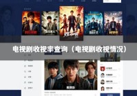 电视剧收视率查询（电视剧收视情况）