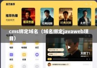 cms绑定域名（域名绑定javaweb项目）