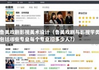 鲁美戏剧影视美术设计（鲁美戏剧与影视学类包括哪些专业每个专业招多少人?）