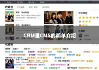 CRM里CMS的简单介绍