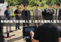 有肉的西方影视同人文（西方名著同人宠文）