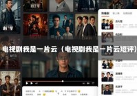 电视剧我是一片云（电视剧我是一片云短评）