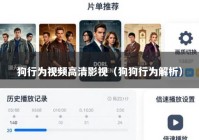 狗行为视频高清影视（狗狗行为解析）