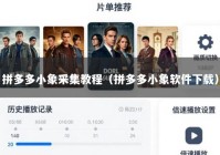 拼多多小象采集教程（拼多多小象软件下载）