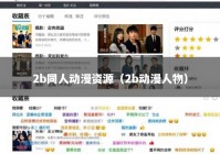 2b同人动漫资源（2b动漫人物）