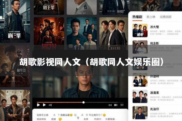 胡歌影视同人文(胡歌同人文娱乐圈)