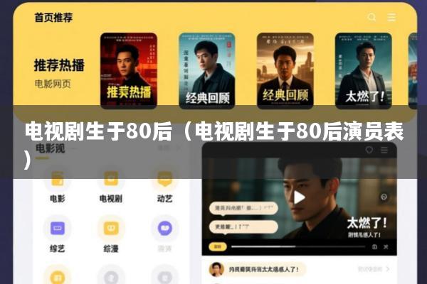 电视剧生于80后(电视剧生于80后演员表)