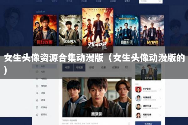 女生头像资源合集动漫版(女生头像动漫版的)