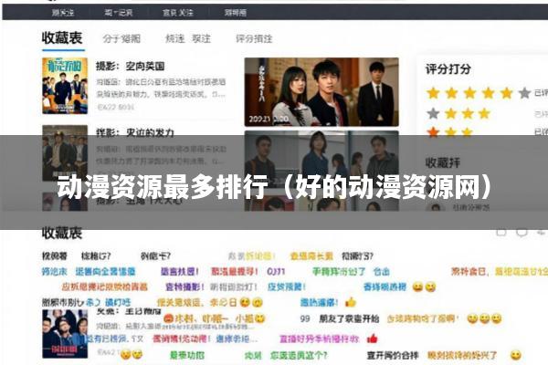 动漫资源最多排行(好的动漫资源网)