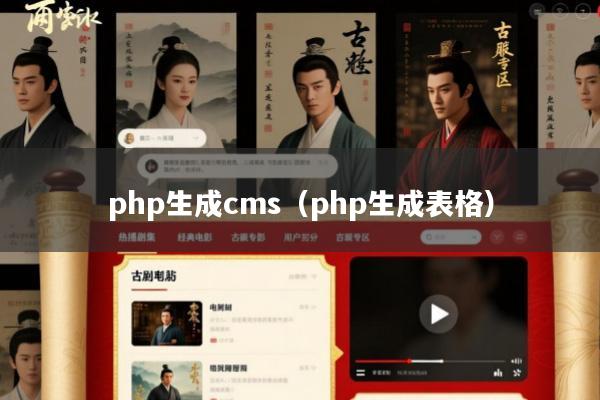 php生成cms(php生成表格)