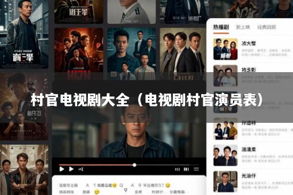 村官电视剧大全(电视剧村官演员表)