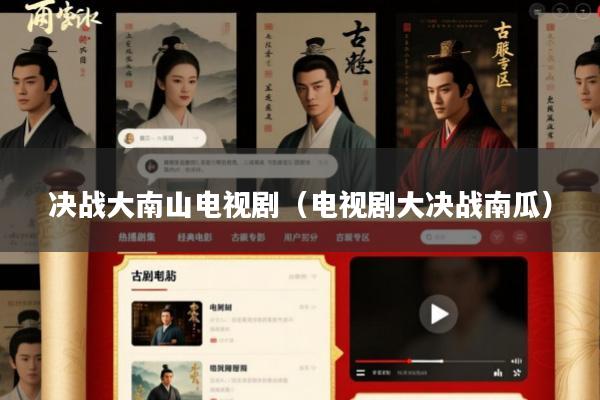 决战大南山电视剧(电视剧大决战南瓜)